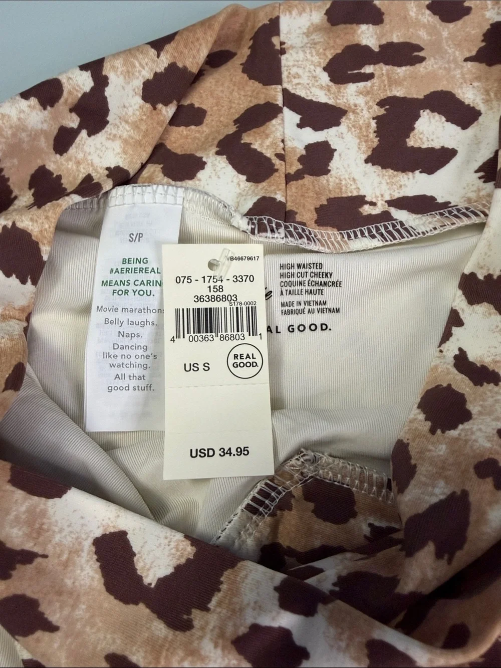 NWT Aerie High Waisted Front Cross Cheeky Bikini Bottoms